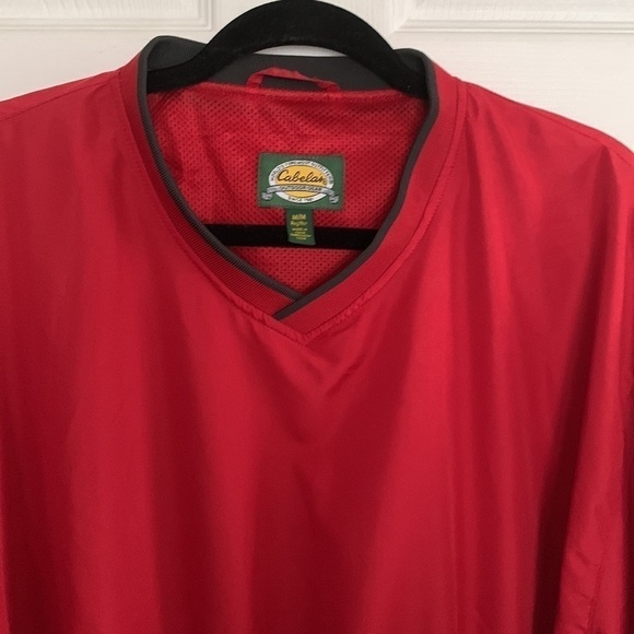 Cabela's Red Pullover Lightweight Sweater Size M  #265 - Picture 2 of 12